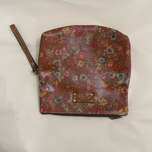 Patricia Nash wallet wristlet tan prairie rose